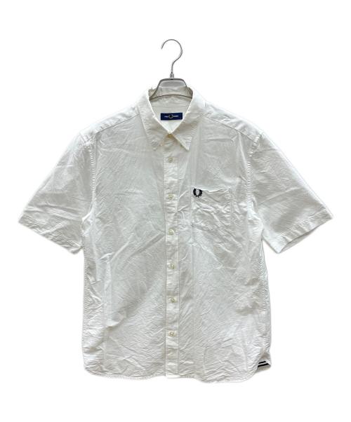 FRED PERRY（フレッドペリー）FRED PERRY (フレッドペリー) 半袖シャツ　Oxford Short Sleeve Shirt ホワイト サイズ:Lの古着・服飾アイテム