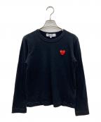PLAY COMME des GARCONSプレイコムデギャルソン）の古着「長袖カットソー」｜ブラック