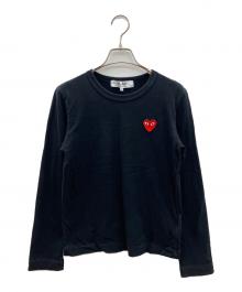 PLAY COMME des GARCONS（プレイコムデギャルソン）の古着「長袖カットソー」｜ブラック