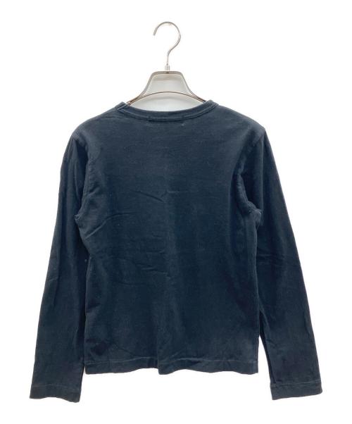 PLAY COMME des GARCONS（プレイコムデギャルソン）PLAY COMME des GARCONS (プレイコムデギャルソン) 長袖カットソー ブラック サイズ:Ｍの古着・服飾アイテム