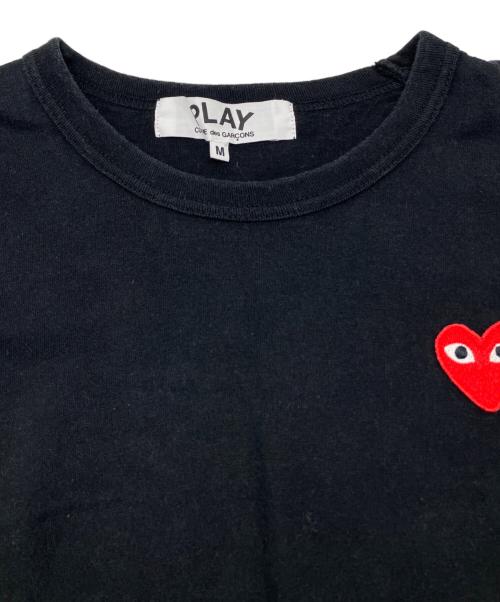 PLAY COMME des GARCONS（プレイコムデギャルソン）PLAY COMME des GARCONS (プレイコムデギャルソン) 長袖カットソー ブラック サイズ:Ｍの古着・服飾アイテム