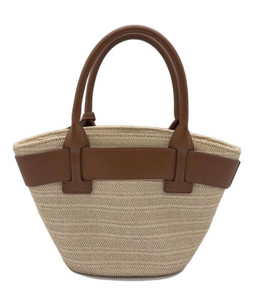 HER LIP TO（ハーリップトゥ）Her lip to (ハーリップトゥ) Palma Mini Tote Bag ベージュ×ブラウンの古着・服飾アイテム