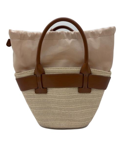 HER LIP TO（ハーリップトゥ）Her lip to (ハーリップトゥ) Palma Mini Tote Bag ベージュ×ブラウンの古着・服飾アイテム