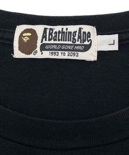 A BATHING APE（アベイシングエイプ）A BATHING APE (アベイシングエイプ) 半袖カットソー ブラック サイズ:Lの古着・服飾アイテム