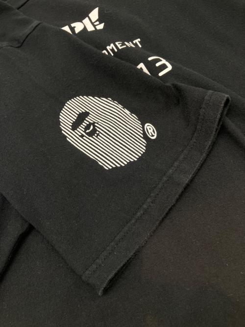 A BATHING APE（アベイシングエイプ）A BATHING APE (アベイシングエイプ) 半袖カットソー ブラック サイズ:Lの古着・服飾アイテム