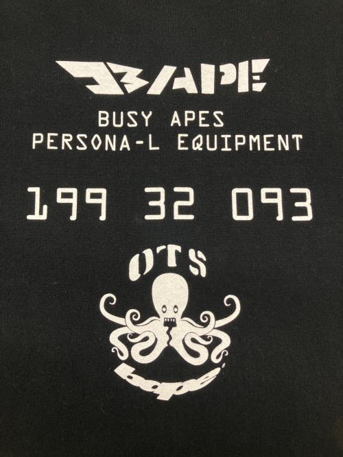 A BATHING APE（アベイシングエイプ）A BATHING APE (アベイシングエイプ) 半袖カットソー ブラック サイズ:Lの古着・服飾アイテム