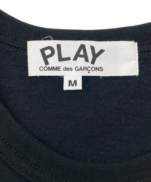 PLAY COMME des GARCONS（プレイコムデギャルソン）PLAY COMME des GARCONS (プレイコムデギャルソン) 半袖カットソー ブラック サイズ:Ｍの古着・服飾アイテム