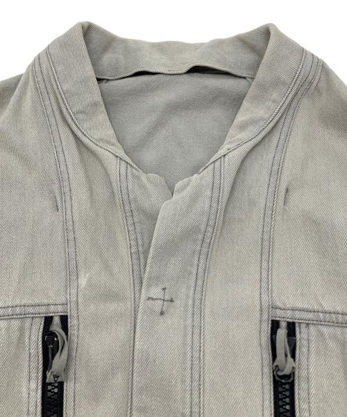 Essay（エッセイ）Essay (エッセイ) デニムジャケット　FOLD COLLAR DENIM JACKET グレー サイズ:SIZE ONEの古着・服飾アイテム