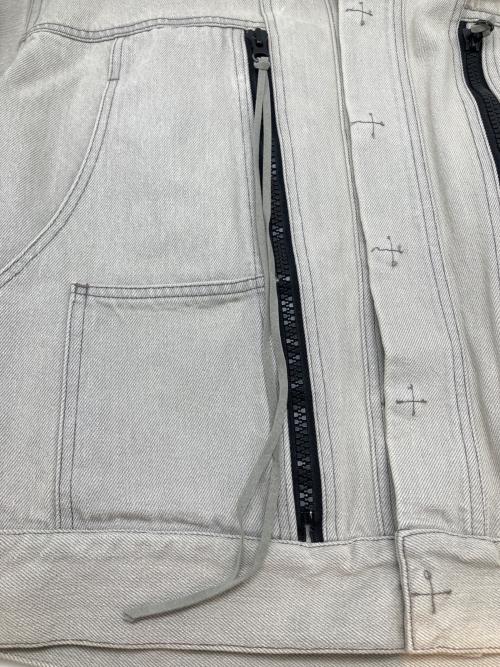 Essay（エッセイ）Essay (エッセイ) デニムジャケット　FOLD COLLAR DENIM JACKET グレー サイズ:SIZE ONEの古着・服飾アイテム