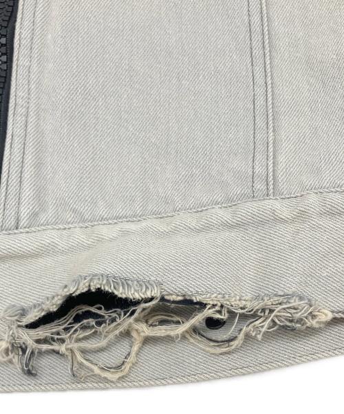 Essay（エッセイ）Essay (エッセイ) デニムジャケット　FOLD COLLAR DENIM JACKET グレー サイズ:SIZE ONEの古着・服飾アイテム