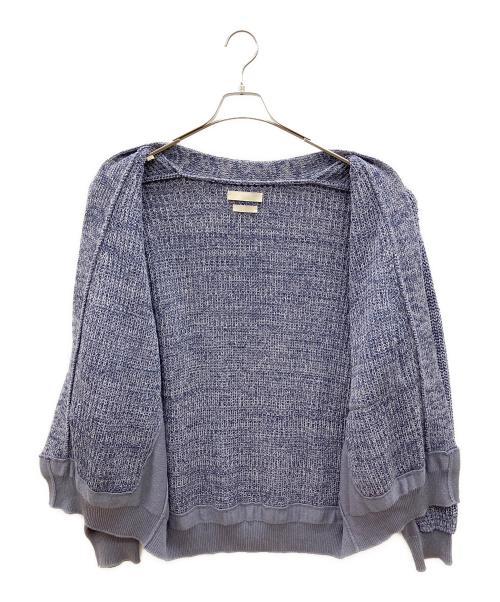 YOKE（ヨーク）YOKE (ヨーク) 厚手カーディガン　5G CONNECTING RIB CARDIGAN ブルー サイズ:2の古着・服飾アイテム
