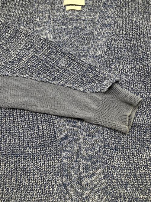 YOKE（ヨーク）YOKE (ヨーク) 厚手カーディガン　5G CONNECTING RIB CARDIGAN ブルー サイズ:2の古着・服飾アイテム