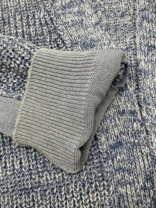 YOKE（ヨーク）YOKE (ヨーク) 厚手カーディガン　5G CONNECTING RIB CARDIGAN ブルー サイズ:2の古着・服飾アイテム