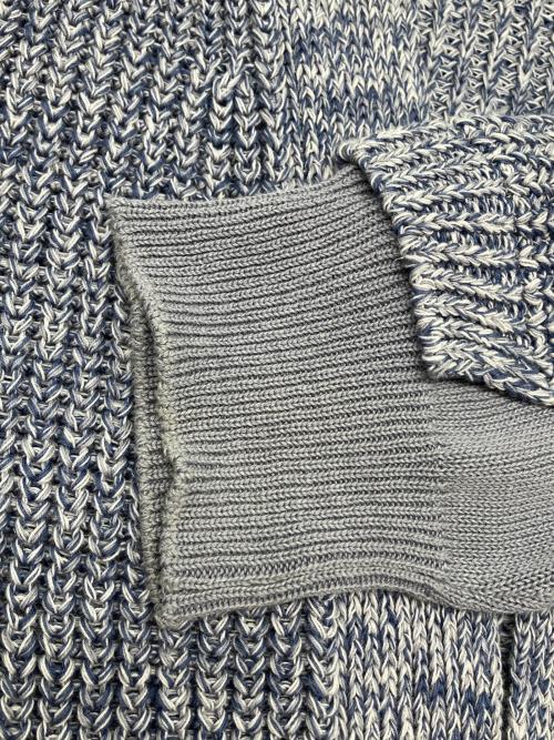 YOKE（ヨーク）YOKE (ヨーク) 厚手カーディガン　5G CONNECTING RIB CARDIGAN ブルー サイズ:2の古着・服飾アイテム