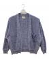 YOKE（ヨーク）の古着「厚手カーディガン　5G CONNECTING RIB CARDIGAN」｜ブルー