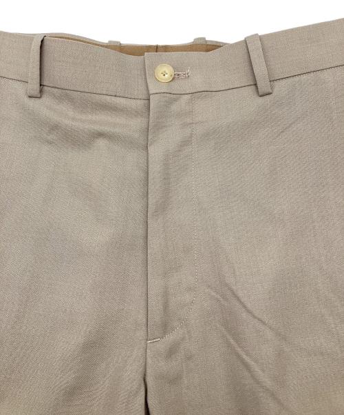 AURALEE（オーラリー）AURALEE (オーラリー) スラックス　WOOL SILK TROPICAL SLACKS ブラウン サイズ:4の古着・服飾アイテム