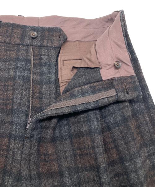 stein（シュタイン）stein (シュタイン) ウールパンツ ブラウン サイズ:Ｍの古着・服飾アイテム