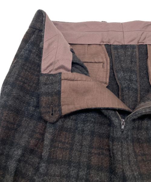 stein（シュタイン）stein (シュタイン) ウールパンツ ブラウン サイズ:Ｍの古着・服飾アイテム