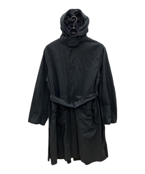 stein（シュタイン）stein (シュタイン) OVERSIZED LAYERED HOODED COAT ブラック サイズ:Ｍの古着・服飾アイテム