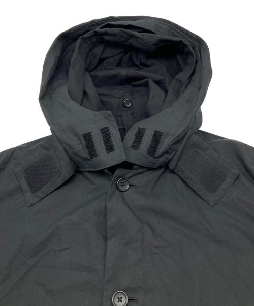 stein（シュタイン）stein (シュタイン) OVERSIZED LAYERED HOODED COAT ブラック サイズ:Ｍの古着・服飾アイテム