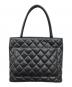 CHANEL (シャネル) 復刻トートバッグ　ココマーク　マトラッセ ブラック：200000円