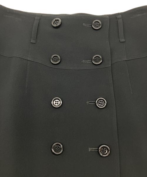 BURBERRY LONDON（バーバリーロンドン）BURBERRY LONDON (バーバリーロンドン) ダブルボタンスカート ブラック サイズ:40の古着・服飾アイテム
