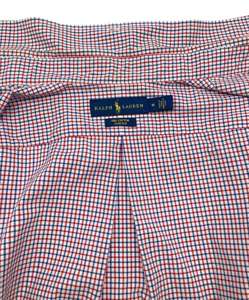 RALPH LAUREN（ラルフローレン）RALPH LAUREN (ラルフローレン) 長袖シャツ レッド×ブルー サイズ:Ｍの古着・服飾アイテム