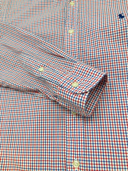 RALPH LAUREN（ラルフローレン）RALPH LAUREN (ラルフローレン) 長袖シャツ レッド×ブルー サイズ:Ｍの古着・服飾アイテム