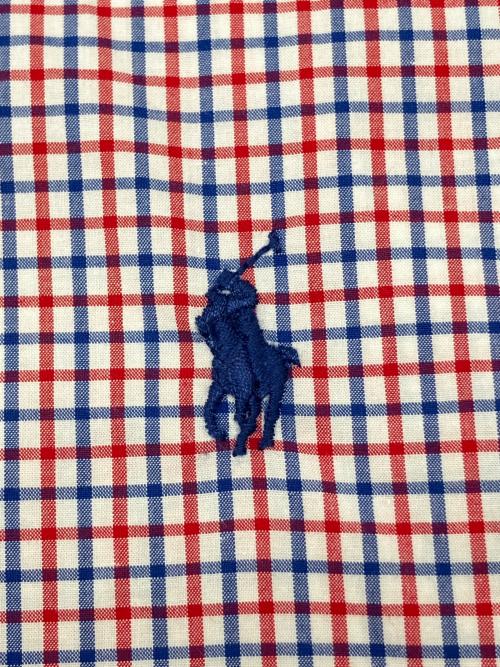 RALPH LAUREN（ラルフローレン）RALPH LAUREN (ラルフローレン) 長袖シャツ レッド×ブルー サイズ:Ｍの古着・服飾アイテム