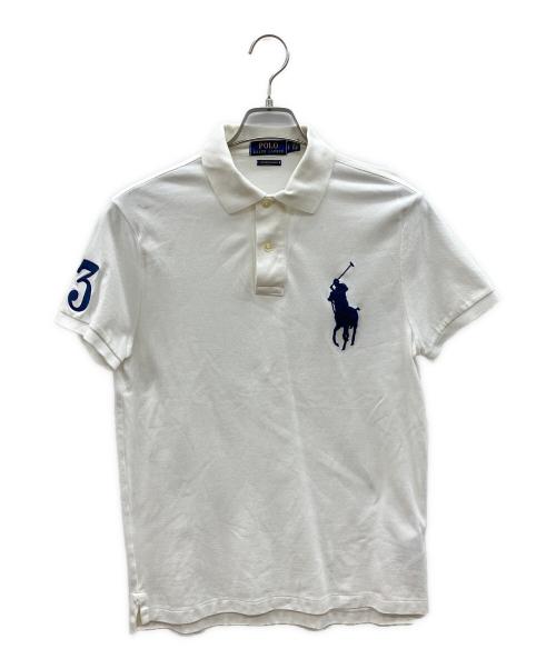 POLO RALPH LAUREN（ポロ・ラルフローレン）POLO RALPH LAUREN (ポロ・ラルフローレン) ポロシャツ　ビッグポニー刺繍 ホワイト サイズ:Sの古着・服飾アイテム