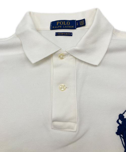 POLO RALPH LAUREN（ポロ・ラルフローレン）POLO RALPH LAUREN (ポロ・ラルフローレン) ポロシャツ　ビッグポニー刺繍 ホワイト サイズ:Sの古着・服飾アイテム