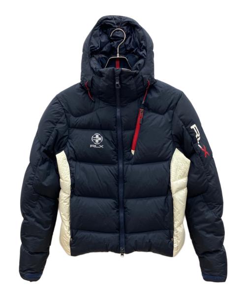 RLX RALPH LAUREN（アールエルエックスラルフローレン）RLX RALPH LAUREN (アールエルエックスラルフローレン) ダウンジャケット ネイビー×ホワイト サイズ:Sの古着・服飾アイテム