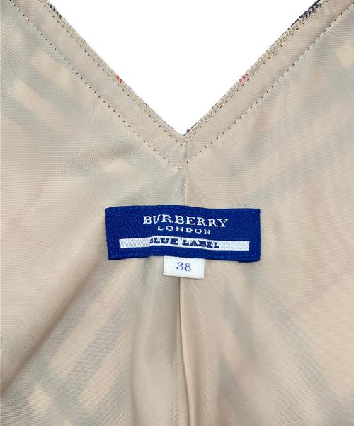 BURBERRY BLUE LABEL（バーバリー ブルー レーベル）BURBERRY BLUE LABEL (バーバリー ブルー レーベル) ノースリーブ・キャミソールワンピース ベージュ サイズ:38の古着・服飾アイテム