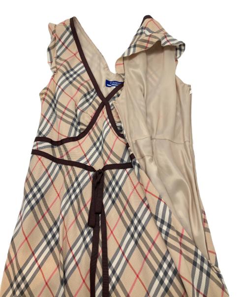 BURBERRY BLUE LABEL（バーバリー ブルー レーベル）BURBERRY BLUE LABEL (バーバリー ブルー レーベル) ノースリーブ・キャミソールワンピース ベージュ サイズ:38の古着・服飾アイテム