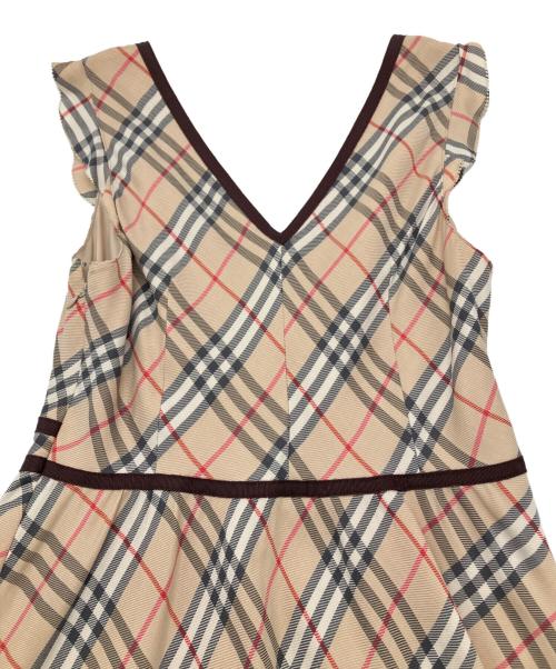BURBERRY BLUE LABEL（バーバリー ブルー レーベル）BURBERRY BLUE LABEL (バーバリー ブルー レーベル) ノースリーブ・キャミソールワンピース ベージュ サイズ:38の古着・服飾アイテム
