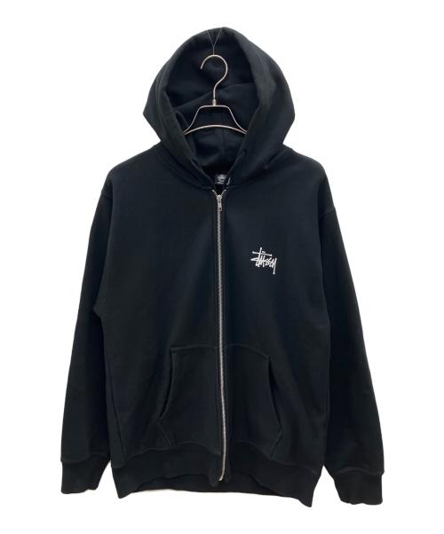 stussy（ステューシー）stussy (ステューシー) ジップパーカー ブラック サイズ:Ｍの古着・服飾アイテム