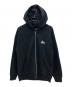 stussy（ステューシー）の古着「ジップパーカー」｜ブラック