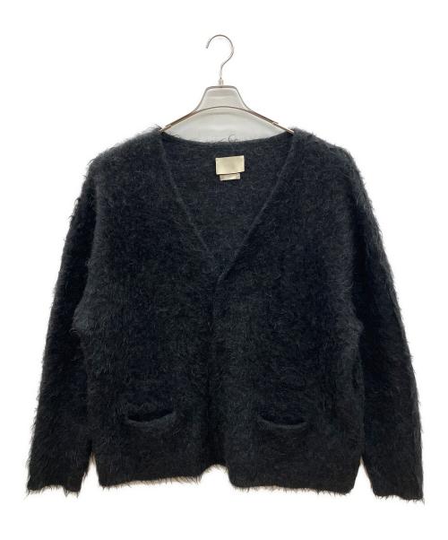YOKE（ヨーク）YOKE (ヨーク) 厚手カーディガン ブラック サイズ:3の古着・服飾アイテム
