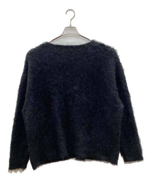YOKE（ヨーク）YOKE (ヨーク) 厚手カーディガン ブラック サイズ:3の古着・服飾アイテム