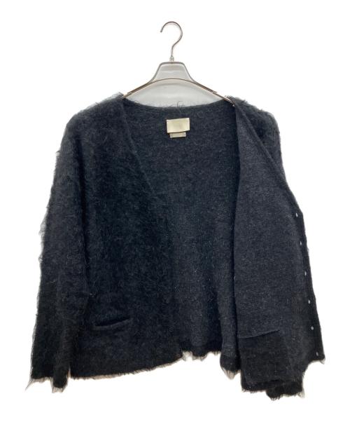 YOKE（ヨーク）YOKE (ヨーク) 厚手カーディガン ブラック サイズ:3の古着・服飾アイテム