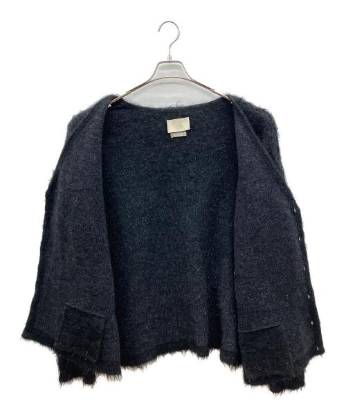 YOKE（ヨーク）YOKE (ヨーク) 厚手カーディガン ブラック サイズ:3の古着・服飾アイテム