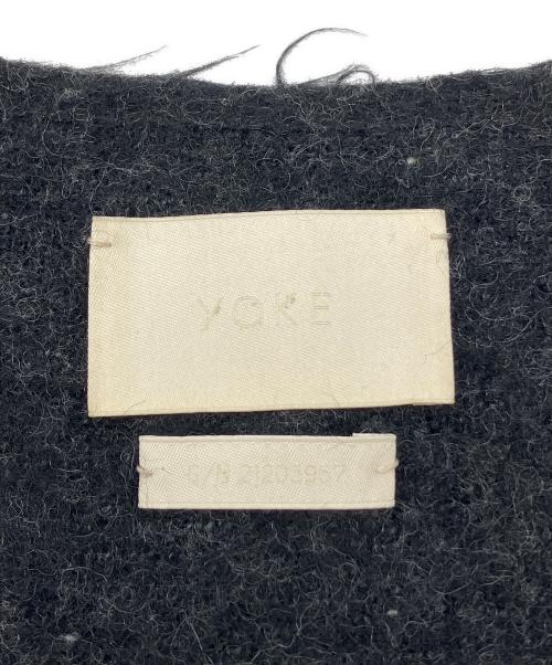 YOKE（ヨーク）YOKE (ヨーク) 厚手カーディガン ブラック サイズ:3の古着・服飾アイテム