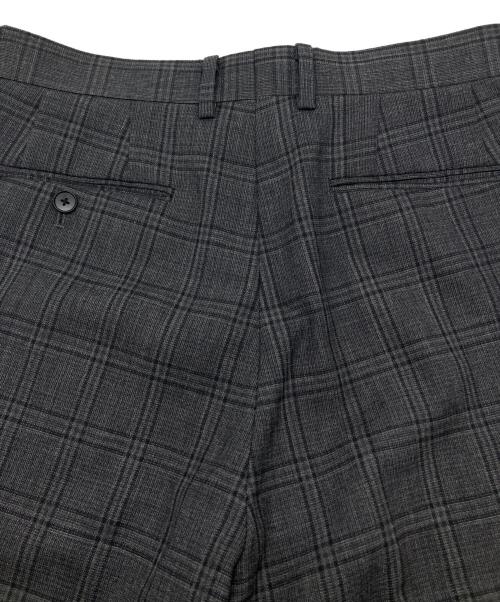 AURALEE（オーラリー）AURALEE (オーラリー) BLUEFACED WOOL CHECK SLACKS グレー サイズ:4の古着・服飾アイテム