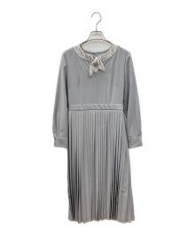 JILL STUART（ジルスチュアート）の古着「長袖ワンピース」｜ライトグレー