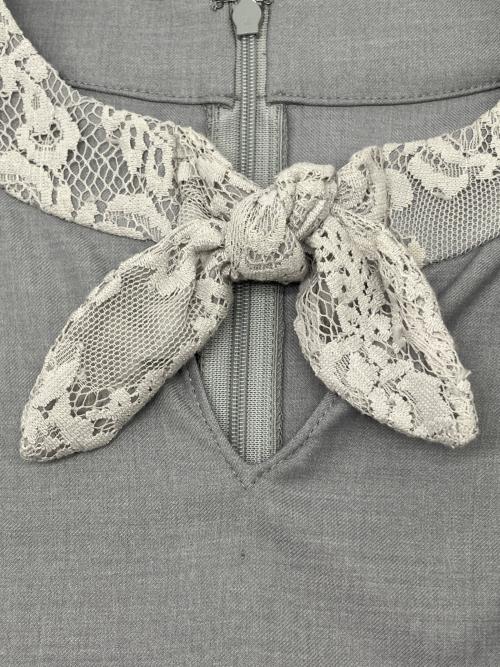 JILL STUART（ジルスチュアート）JILL STUART (ジルスチュアート) 長袖ワンピース ライトグレーの古着・服飾アイテム