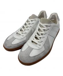 BEAMS（ビームス）の古着「ジャーマントレーナー　ローカットスニーカー」｜ホワイト