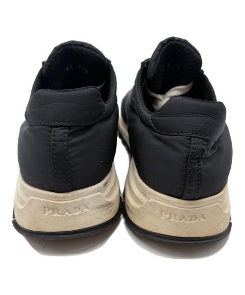 PRADA（プラダ）PRADA (プラダ) ローカットスニーカー ネイビー サイズ:38　1/2の古着・服飾アイテム