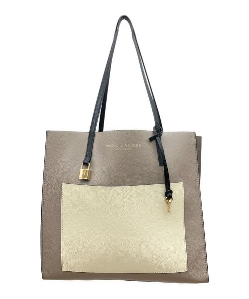 MARC JACOBS（マークジェイコブス）MARC JACOBS (マークジェイコブス) トートバッグ グレー×ホワイトの古着・服飾アイテム