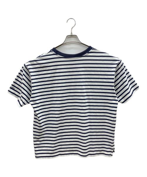 Columbia（コロンビア）Columbia (コロンビア) 半袖カットソー ホワイト×ネイビー サイズ:Ｍの古着・服飾アイテム