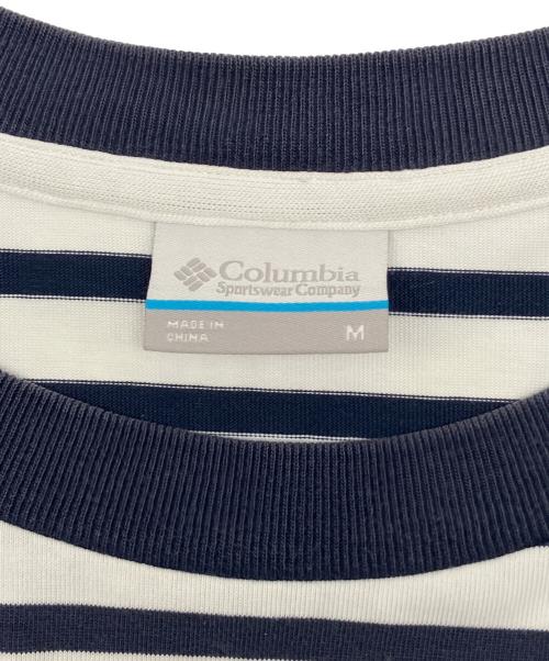 Columbia（コロンビア）Columbia (コロンビア) 半袖カットソー ホワイト×ネイビー サイズ:Ｍの古着・服飾アイテム
